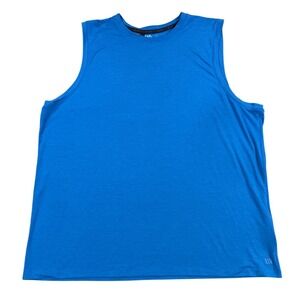 VRST Mens XL Blue Tide Tank Top Moisture Wicking UV Protection Stretch